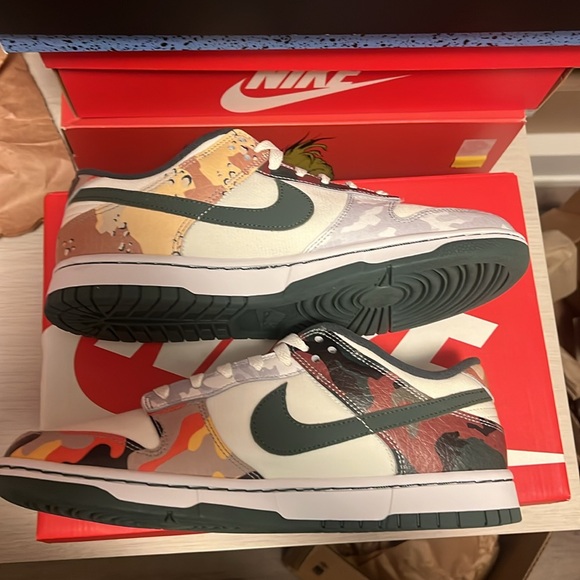 Brand new sz10 Nike Dunk Low SE ‘Sail Multi Camo’ w/ box - Picture 2 of 6